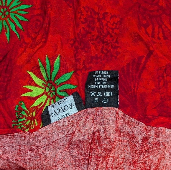 Shirin Women's Red/Blue Hawaiian Turtle Fish Tropical Muumuu Dress + Tote Set - Picture 15 of 16